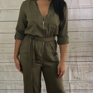 Hunter green jumpsuit